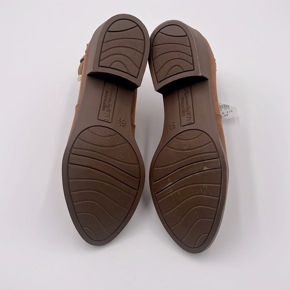 American Eagle Brown Faux Suede Ankle Booties Comfort Low Heel Fall Women’s 6.5 - Picture 6 of 9